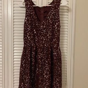 Francesca's red party dress